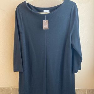 New with tags j jill Ponte dress. Black